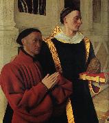 Jean Fouquet Etienne Chevalier and Saint Stephen china oil painting reproduction